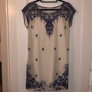 Club Monaco Silk Embroidered Dress
